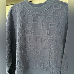 lululemon athletica Blue Textured Crewneck Sweater
